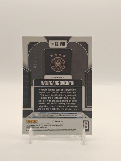 2026 PANINI PRIZM FIFA WORLD CUP WOLFGANG OVERATH GERMANIA GLOBAL GRAPHS AUTO 046/199