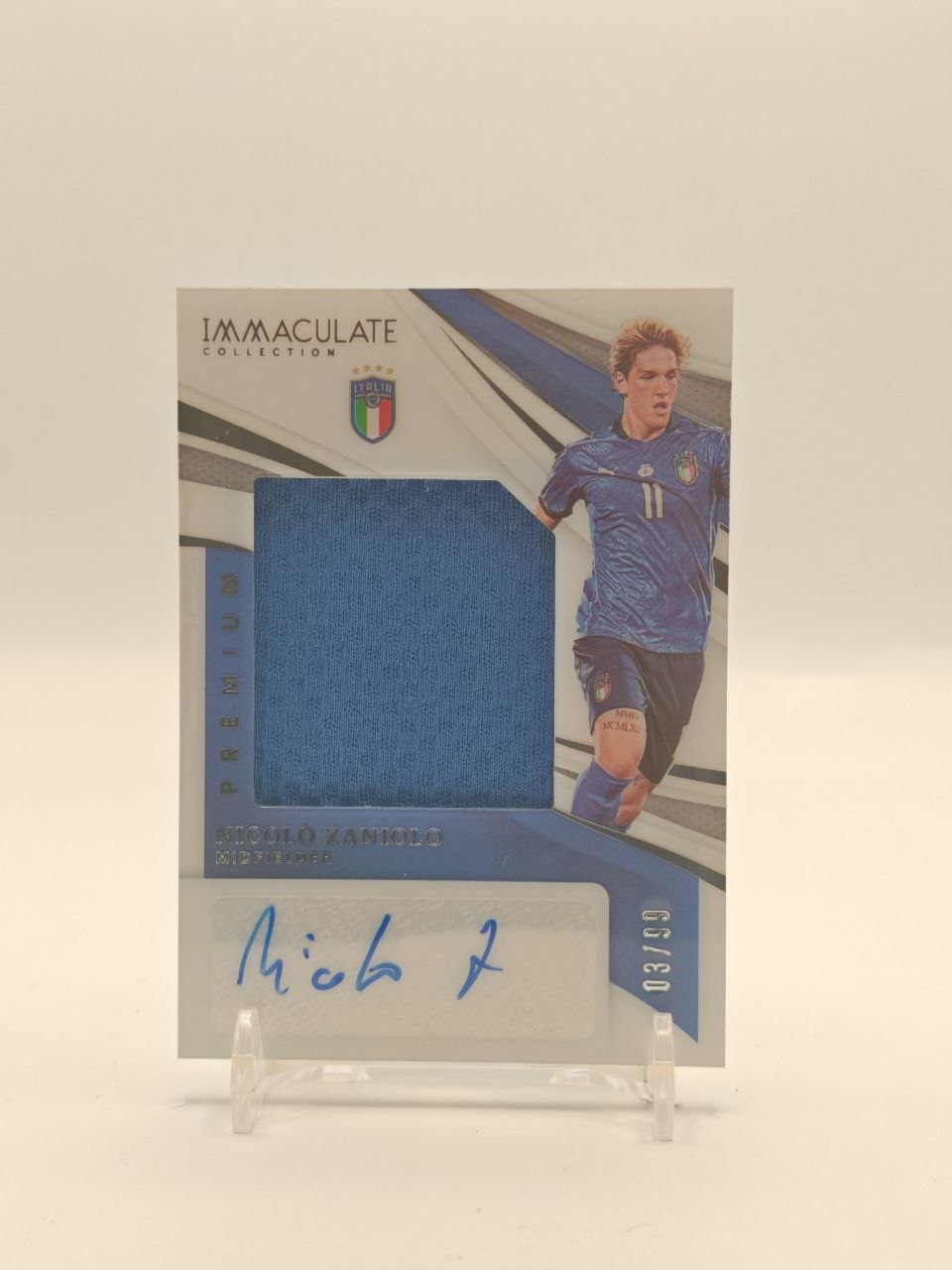 2021 PANINI IMMACULATE COLLECTION NICOLÒ ZANIOLO ITALIA AUTO RELIC 03/99
