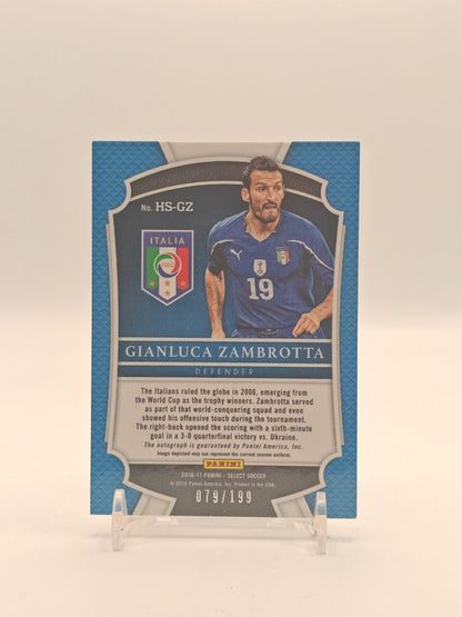 2016-17 PANINI SELECT GIANLUCA ZAMBROTTA ITALIA HISTORIC SIGNATURES AUTO 079/199