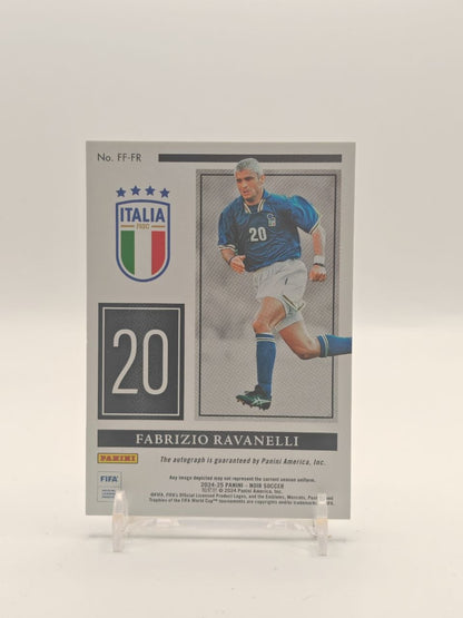2024-25 PANINI NOIR FABRIZIO RAVANELLI ITALIA FREEZE FRAME SIGNATURES AUTO 98/99