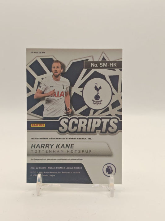 2021-22 PANINI MOSAIC PREMIER LEAGUE HARRY KANE TOTTENHAM SCRIPTS AUTO