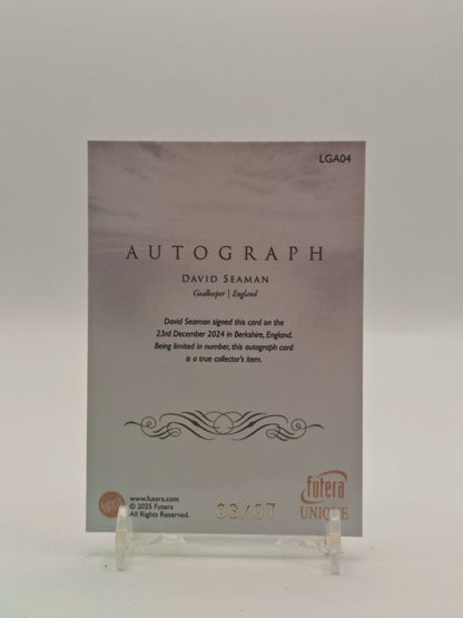 2025 FUTERA UNIQUE DAVID SEAMAN INGHILTERRA LEGACY AUTO 03/07