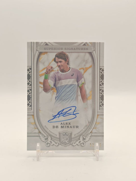 2024 TOPPS ROYALTY COLLECTION TENNIS ALEX DE MINAUR SUPERIOR SIGNATURES AUTO 03/75