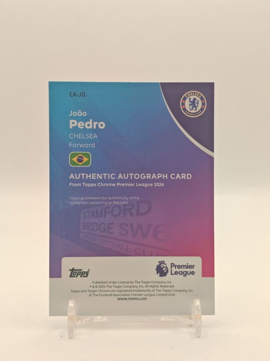 2026 TOPPS CHROME PREMIER LEAGUE JOÃO PEDRO CHELSEA AUTO ORANGE 22/25