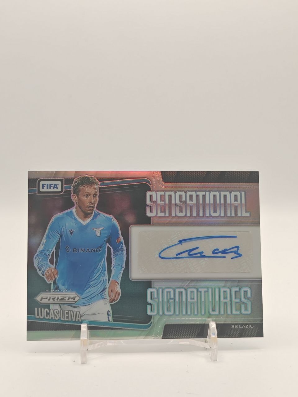 2025-26 PANINI PRIZM FIFA LUCAS LEIVA LAZIO SENSATIONAL SIGNATURES AUTO 043/199