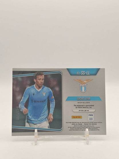 2025-26 PANINI PRIZM FIFA LUCAS LEIVA LAZIO SENSATIONAL SIGNATURES AUTO 043/199