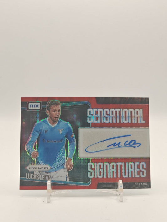 2025-26 PANINI PRIZM FIFA LUCAS LEIVA LAZIO SENSATIONAL SIGNATURES AUTO