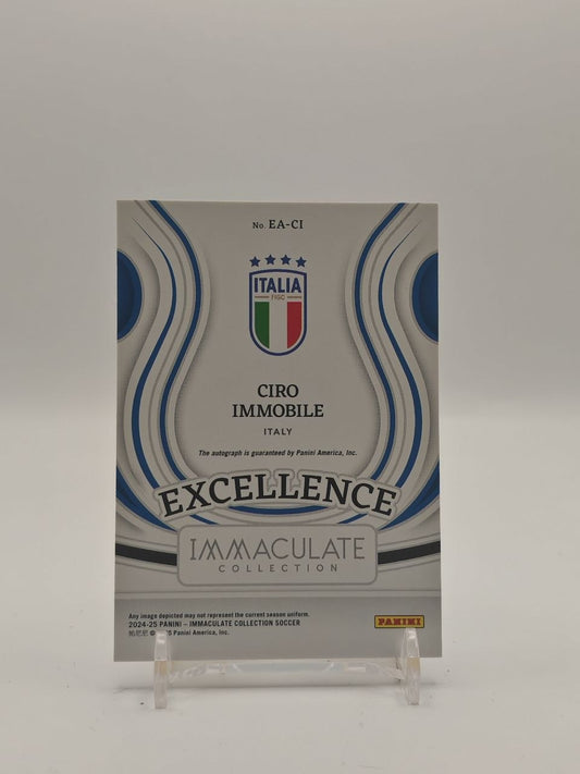 2024-25 PANINI IMMACULATE COLLECTION CIRO IMMOBILE ITALIA EXCELLENCE AUTO 35/49