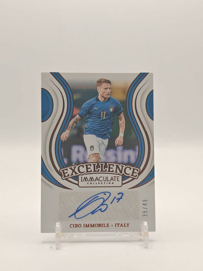 2024-25 PANINI IMMACULATE COLLECTION CIRO IMMOBILE ITALIA EXCELLENCE AUTO 35/49