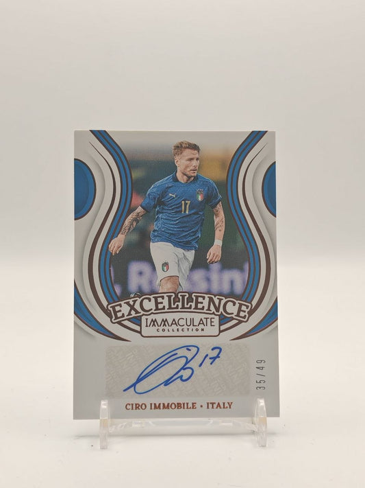 2024-25 PANINI IMMACULATE COLLECTION CIRO IMMOBILE ITALIA EXCELLENCE AUTO 35/49