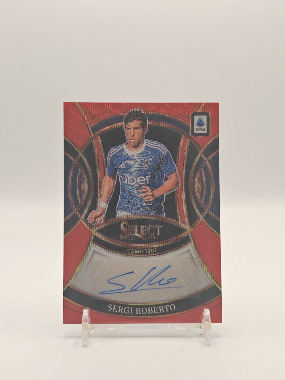 2025-26 PANINI SELECT SERIE A SERGI ROBERTO COMO SIGNATURES AUTO