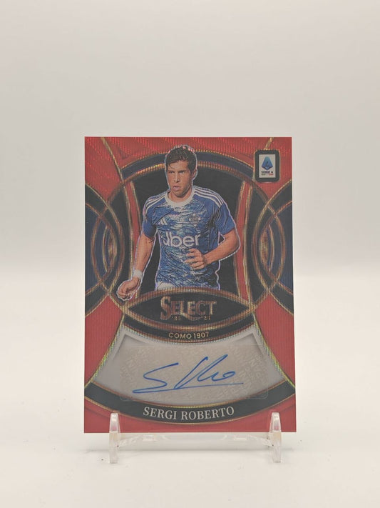 2025-26 PANINI SELECT SERIE A SERGI ROBERTO COMO SIGNATURES AUTO