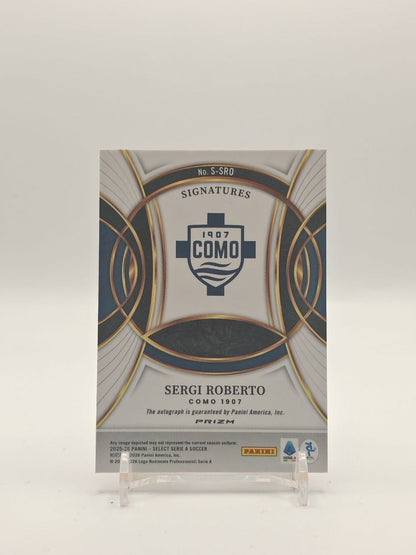 2025-26 PANINI SELECT SERIE A SERGI ROBERTO COMO SIGNATURES AUTO