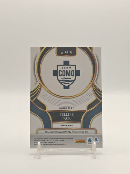 2025-26 PANINI SELECT SERIE A FELLIPE JACK COMO AUTO RC