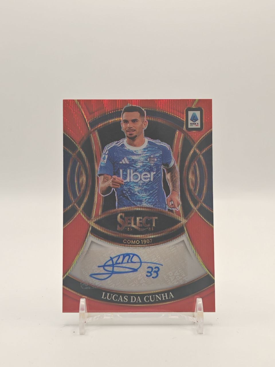 2025-26 PANINI SELECT SERIE A LUCAS DA CUNHA COMO SIGNATURES AUTO