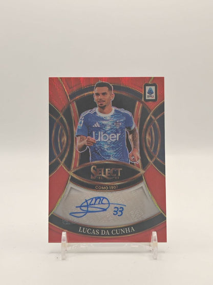2025-26 PANINI SELECT SERIE A LUCAS DA CUNHA COMO SIGNATURES AUTO