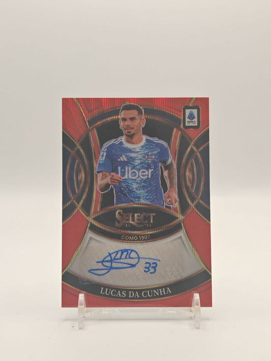 2025-26 PANINI SELECT SERIE A LUCAS DA CUNHA COMO SIGNATURES AUTO
