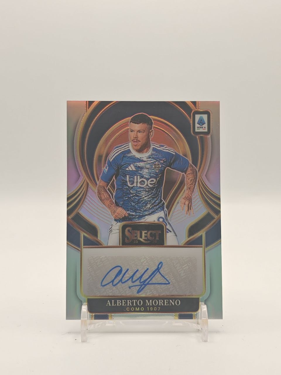 2025-26 PANINI SELECT SERIE A ALBERTO MORENO COMO AUTO