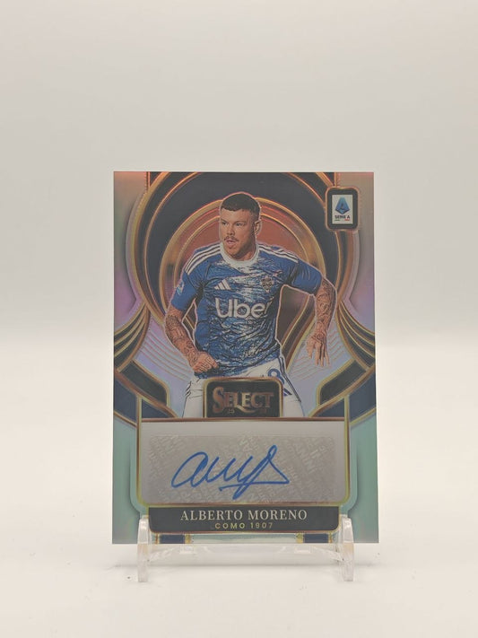 2025-26 PANINI SELECT SERIE A ALBERTO MORENO COMO AUTO