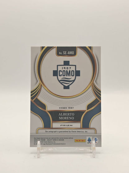 2025-26 PANINI SELECT SERIE A ALBERTO MORENO COMO AUTO