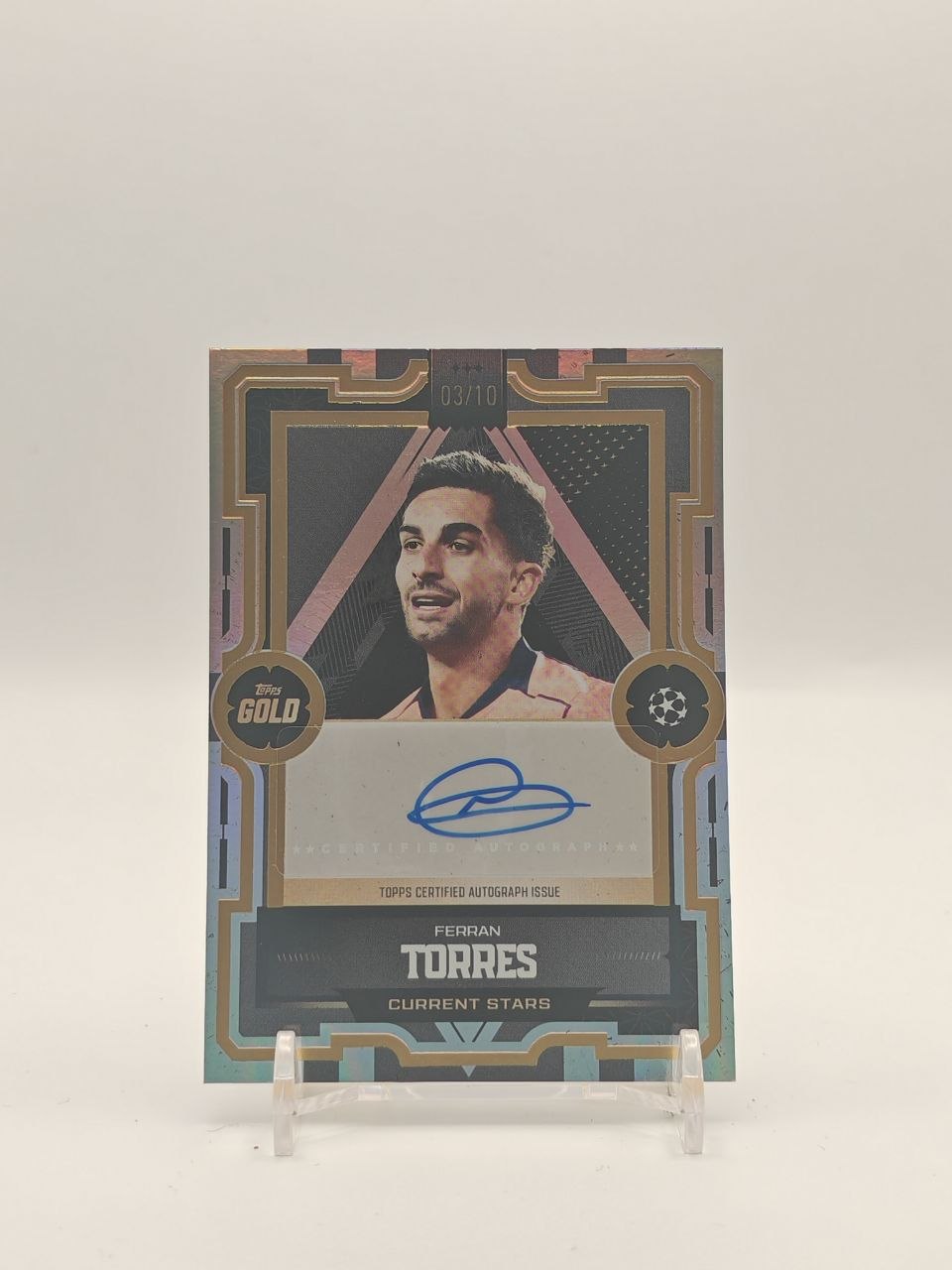 2026 TOPPS GOLD UEFA CLUB COMPETITIONS FERRAN TORRES BARCELLONA CURRENT STARS AUTO 03/10