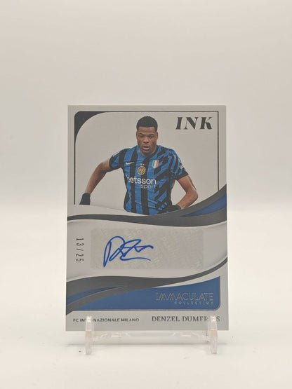 2024-25 PANINI IMMACULATE COLLECTION DENZEL DUMFRIES INTER INK AUTO 13/25