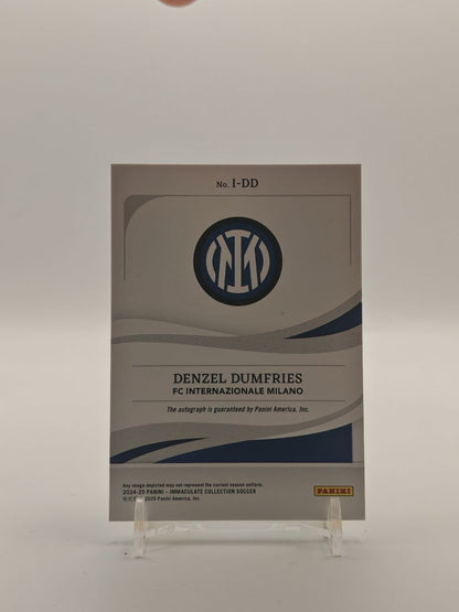 2024-25 PANINI IMMACULATE COLLECTION DENZEL DUMFRIES INTER INK AUTO 13/25