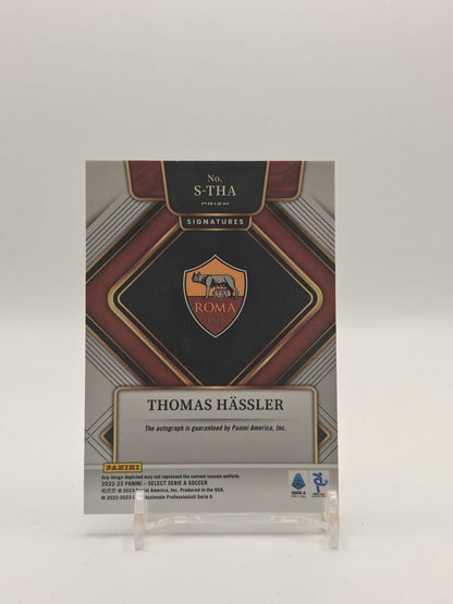 2022-23 PANINI SELECT SERIE A THOMAS HÄSSLER ROMA SIGNATURES AUTO