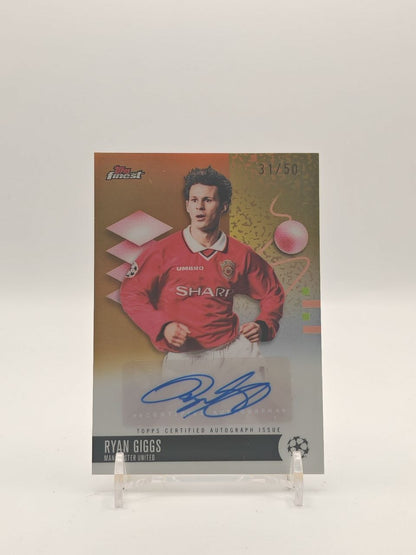 2025-26 TOPPS FINEST UEFA CLUB COMPETITIONS RYAN GIGGS MANCHESTER UNITED AUTO 31/50