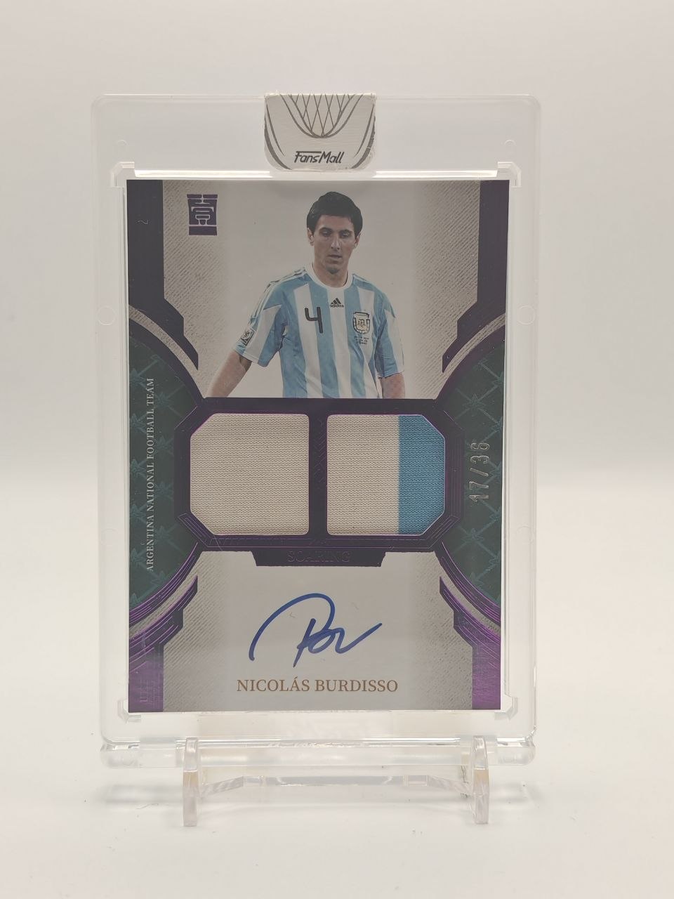 2022 FANSMALL NICOLÁS BURDISSO ARGENTINA AUTO DUAL RELIC 17/36
