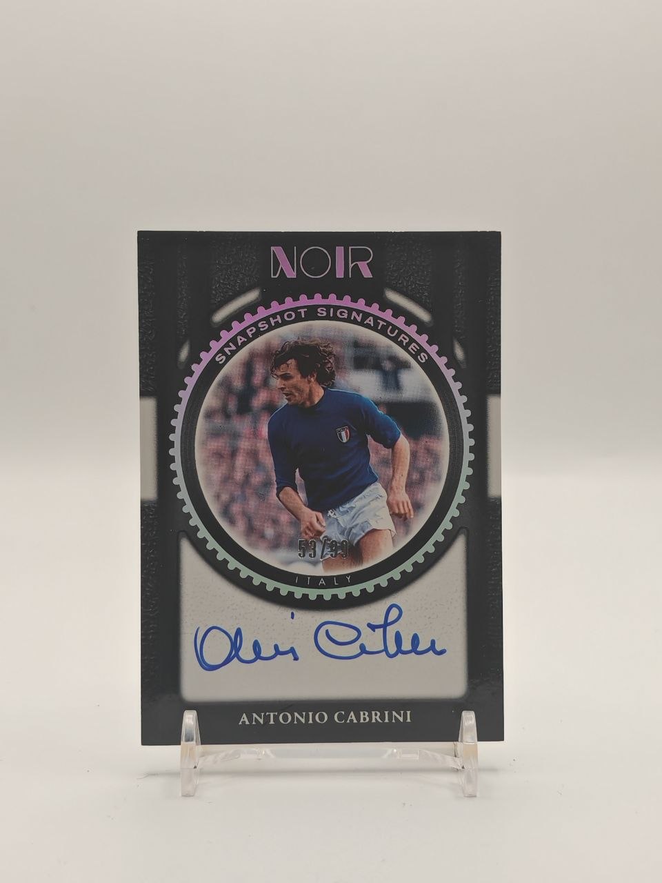 2024-25 PANINI NOIR ANTONIO CABRINI ITALIA SNAPSHOT SIGNATURES AUTO 53/99