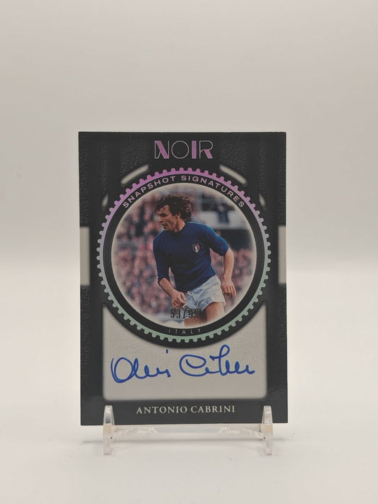 2024-25 PANINI NOIR ANTONIO CABRINI ITALIA SNAPSHOT SIGNATURES AUTO 53/99