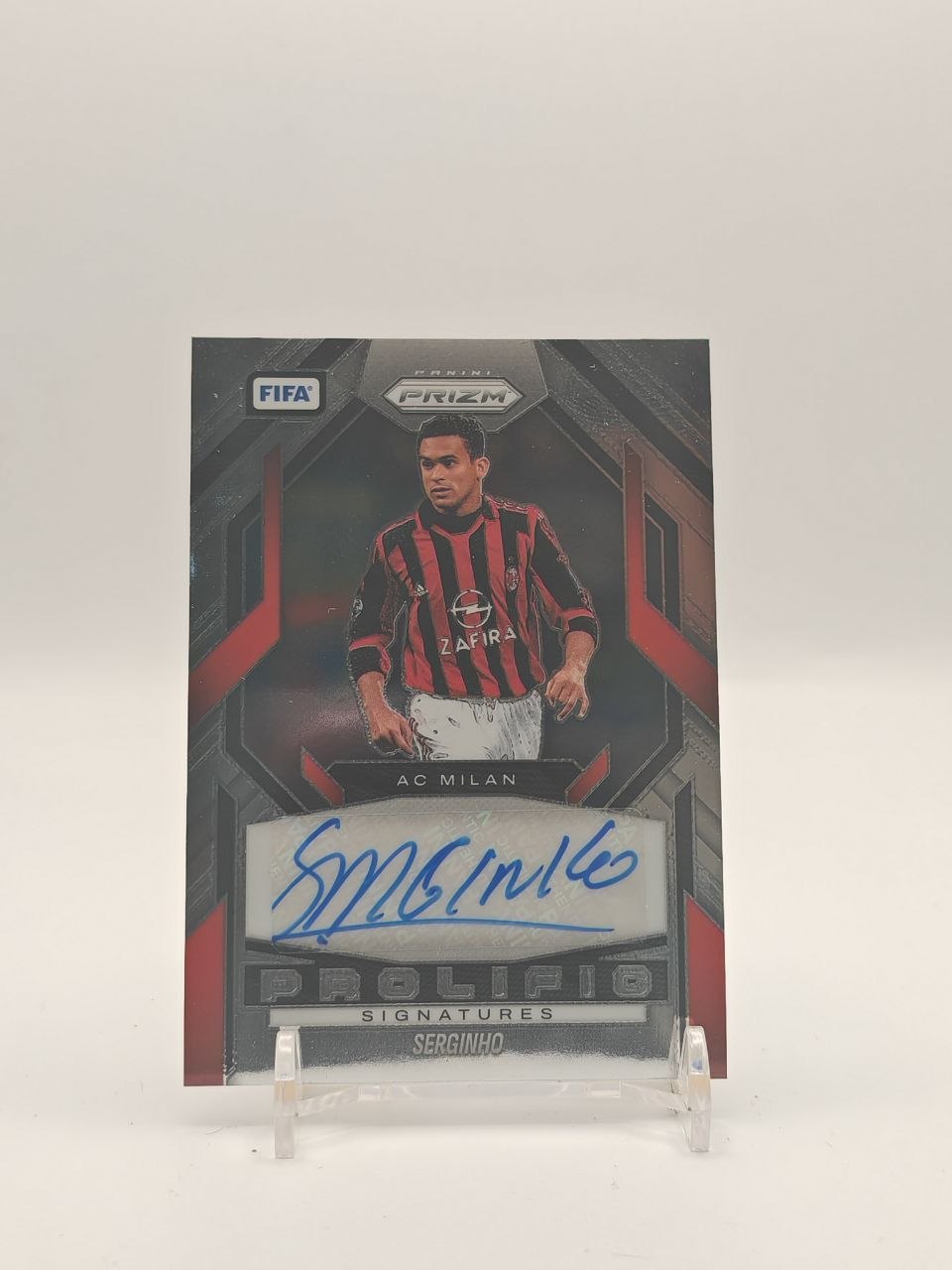 2025-26 PANINI PRIZM FIFA SERGINHO MILAN PROLIFIC SIGNATURES AUTO
