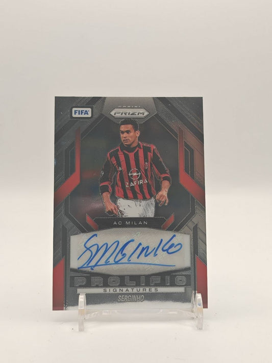 2025-26 PANINI PRIZM FIFA SERGINHO MILAN PROLIFIC SIGNATURES AUTO