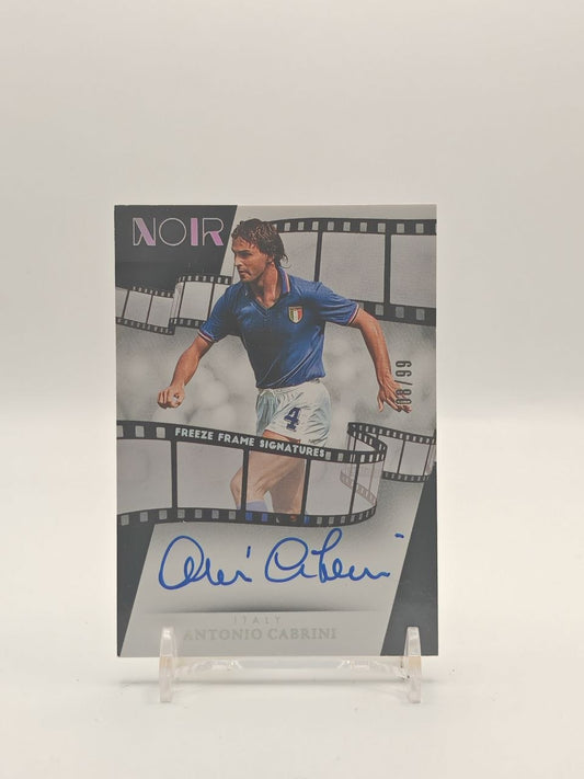 2024-25 PANINI NOIR ANTONIO CABRINI ITALIA FREEZE FRAME SIGNATURES AUTO 08/99