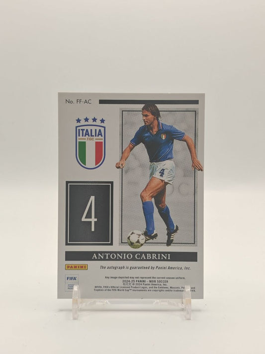 2024-25 PANINI NOIR ANTONIO CABRINI ITALIA FREEZE FRAME SIGNATURES AUTO 08/99