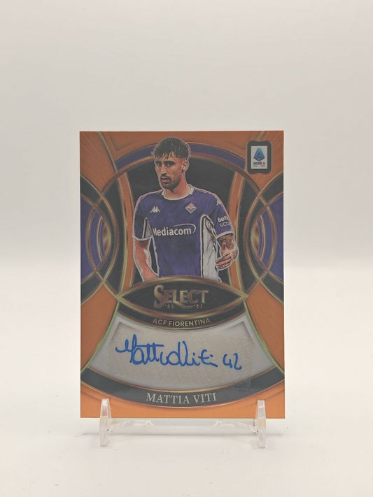 2025-26 PANINI SELECT SERIE A MATTIA VITI FIORENTINA SIGNATURES AUTO 41/49
