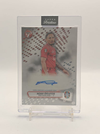 2023 TOPPS PRISTINE ROAD TO UEFA EURO 2024 NOAH OKAFOR SVIZZERA AUTO