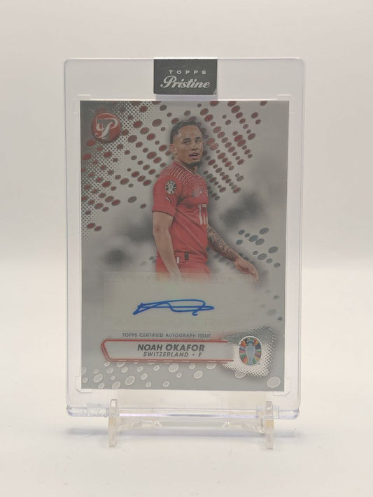 2023 TOPPS PRISTINE ROAD TO UEFA EURO 2024 NOAH OKAFOR SVIZZERA AUTO