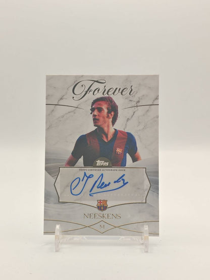 2025-26 TOPPS FOREVER FC BARCELONA JOHAN NEESKENS FOREVER LEGENDS AUTO