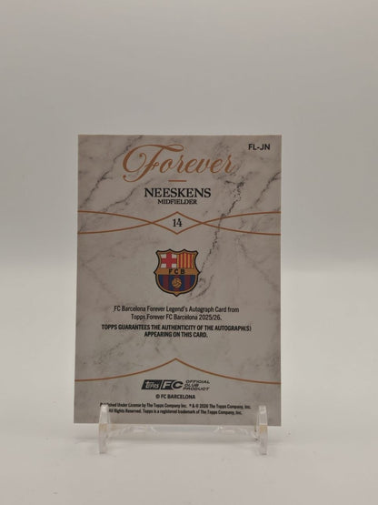 2025-26 TOPPS FOREVER FC BARCELONA JOHAN NEESKENS FOREVER LEGENDS AUTO