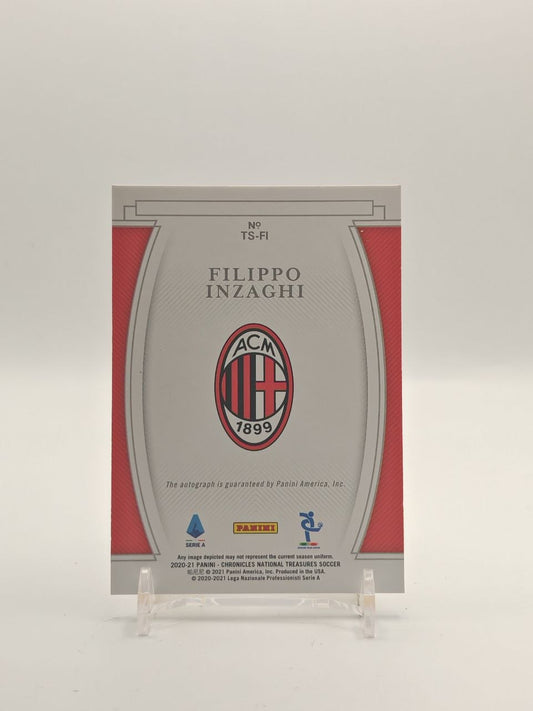 2020-21 PANINI CHRONICLES NATIONAL TREASURES FILIPPO INZAGHI MILAN TREASURED SIGNATURES AUTO 227/461
