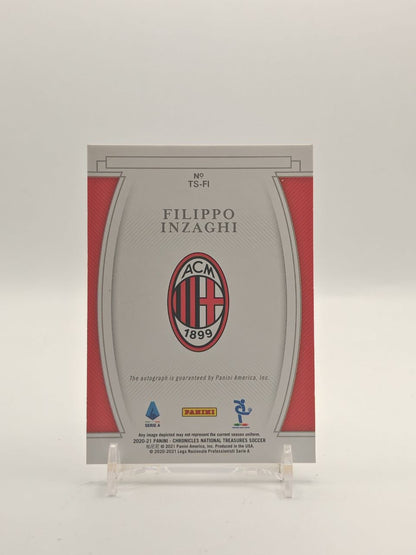 2020-21 PANINI CHRONICLES NATIONAL TREASURES FILIPPO INZAGHI MILAN TREASURED SIGNATURES AUTO 227/461