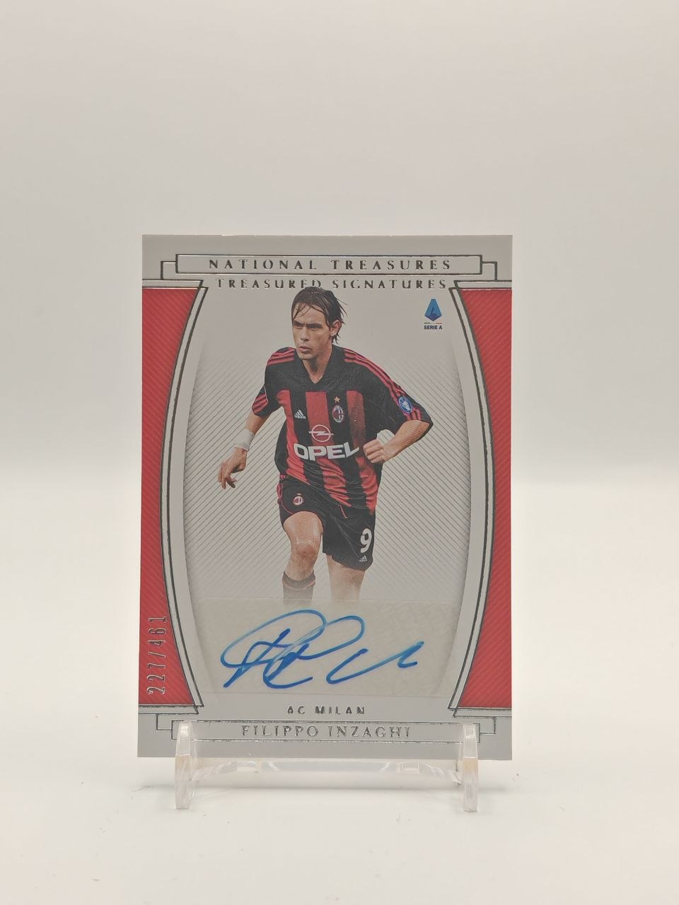2020-21 PANINI CHRONICLES NATIONAL TREASURES FILIPPO INZAGHI MILAN TREASURED SIGNATURES AUTO 227/461