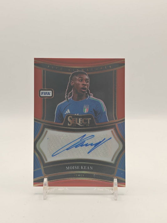 2024-25 PANINI SELECT FIFA MOISE KEAN ITALIA AUTO