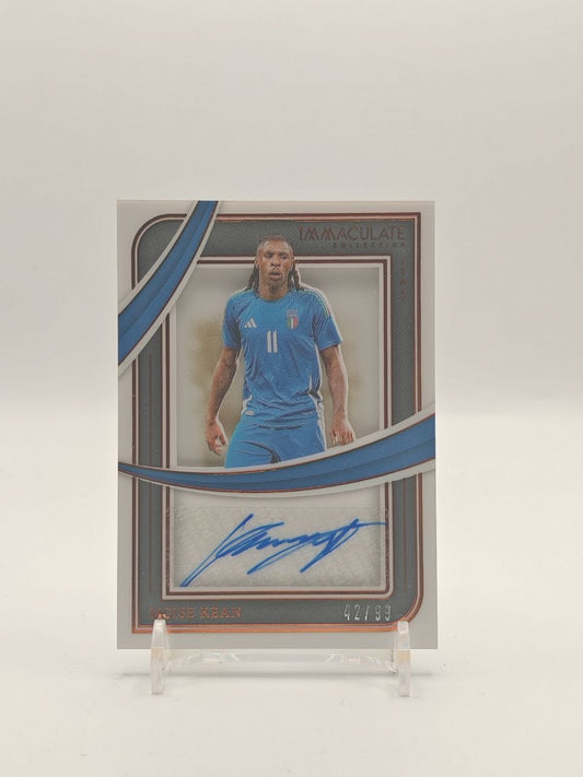 2024-25 PANINI IMMACULATE COLLECTION MOISE KEAN ITALIA AUTO 42/99