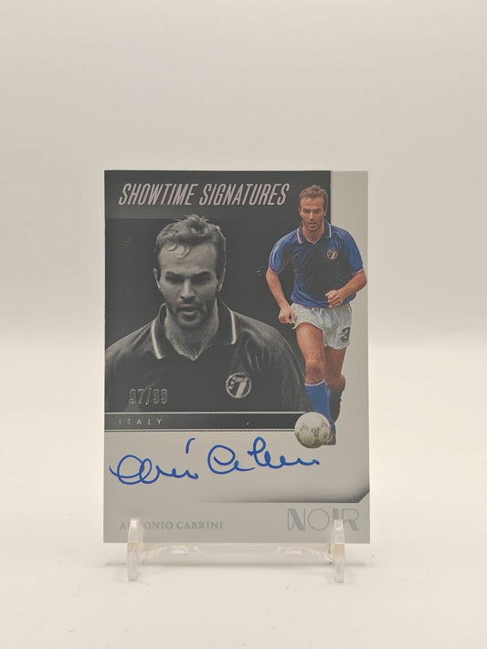 2024-25 PANINI NOIR ANTONIO CABRINI ITALIA SHOWTIME SIGNATURES AUTO 97/99