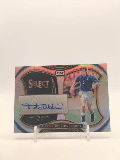 2024-25 PANINI SELECT FIFA PAOLO MALDINI ITALIA PITCHSIDE SIGNATURES AUTO