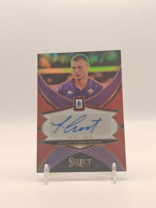 2024-25 PANINI SELECT SERIE A ALBERT GUDMUNDSSON FIORENTINA AUTO
