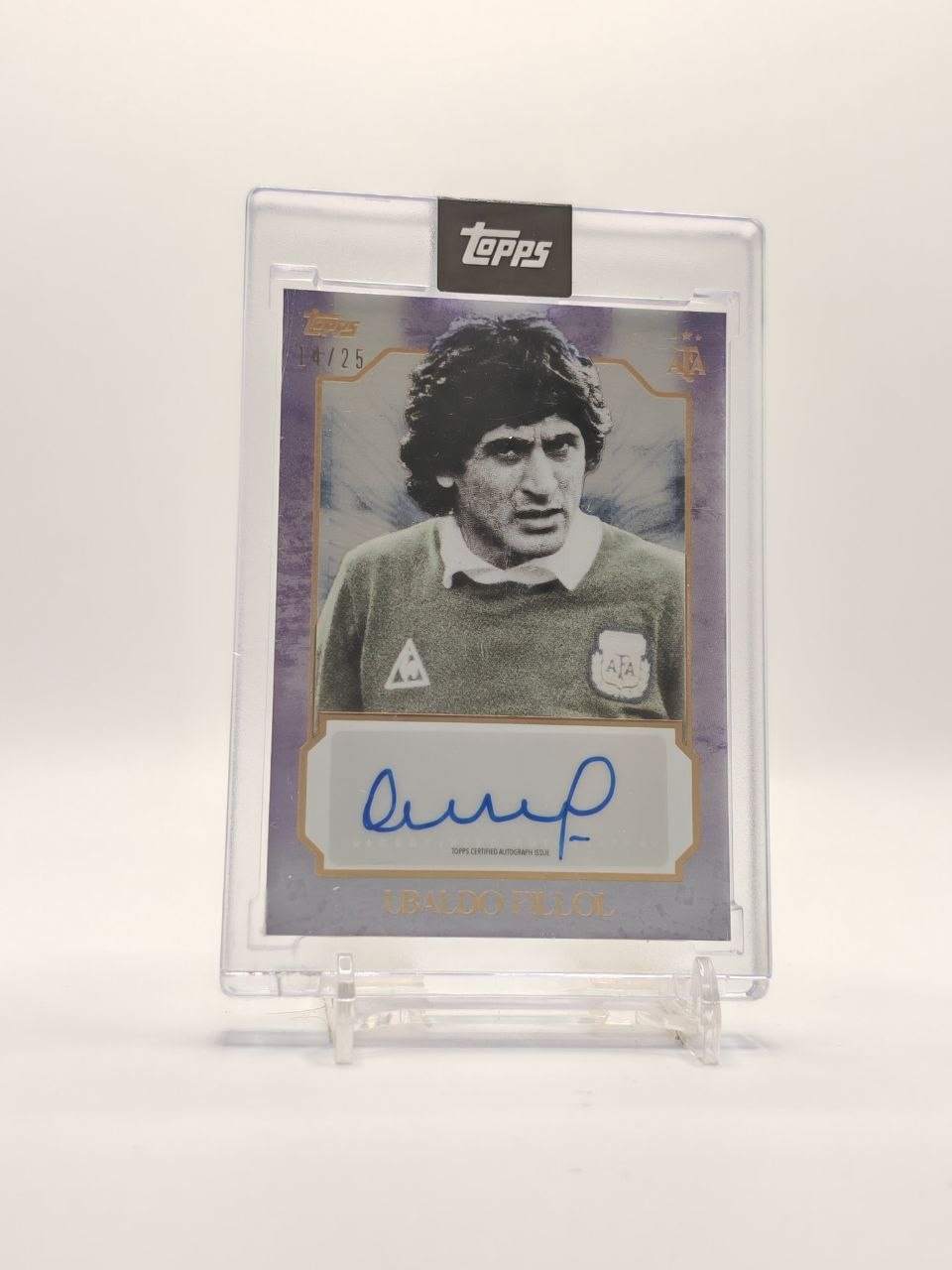 TOPPS LEYENDAS ARGENTINAS UBALDO FILLOL ARGENTINA AUTO 11/25